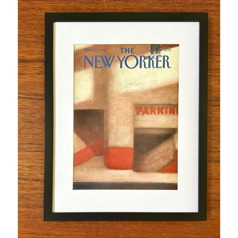 Framed 1986 The New Yorker Magazine March 10 Original Holland